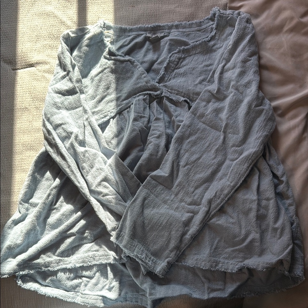 Aerie Blue Casual Blouse